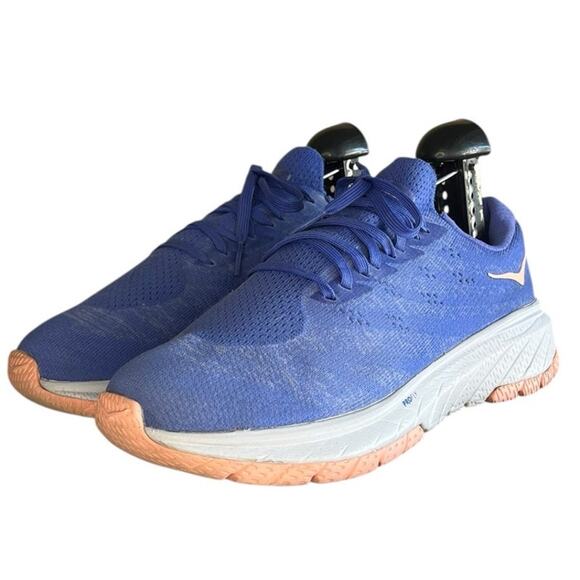 ***SOLD*** Hoka One One Cavu 3 1106482-ABAI Knit Athletic Running Shoes Size 7.5 - Picture 2 of 6